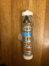 Gorilla Clear 100 Silicone Sealant Caulk, All Purpose, 10 oz Waterproof Clear