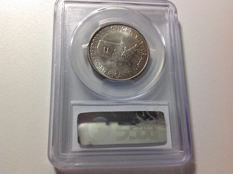 1954-D Washington-Carver $.50 PCGS MS64+ (Lt. blue) - Image 2 of 2