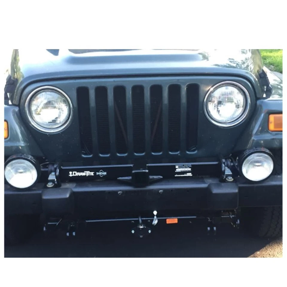 Receptor de montaje frontal Draw-Tite 65048, 2 pulgadas Receptor compatible con Jeep TJ, Wrangler, YJ Foto 2 de 4