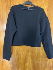 Banana Republic Black Quilted Sweatshirt