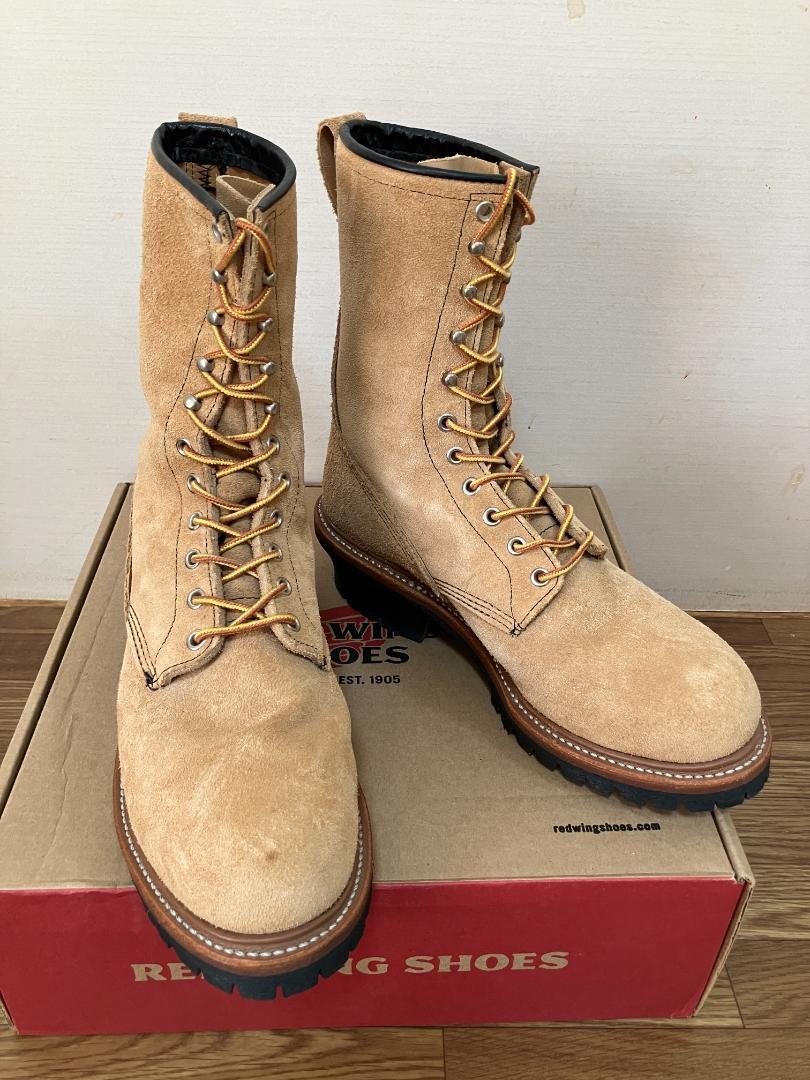 あああ REDWING 9211 Suede Logger Boots 8.5D #0430 | eBay
