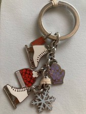 Coach Keyring Bag Charm New 10cm Leather Keychain Accessories