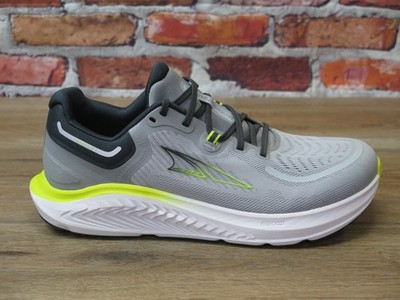 Men's Altra Paradigm 7 Gray/Lime Zero Drop Stability Running Shoe *AL0A82C5232