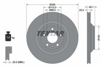 2X Textar Bremsscheibe 92132603 FüR Audi