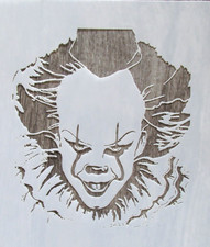 Clown Stencil Reusable 10 Mil Mylar Stencil Pennywise, Halloween, Scary