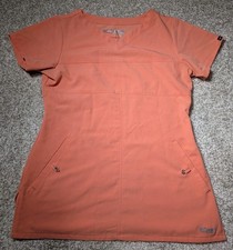 Greys Anatomy Womens Scrub Top by Barco Signature Brick Short Sleeves Size XS