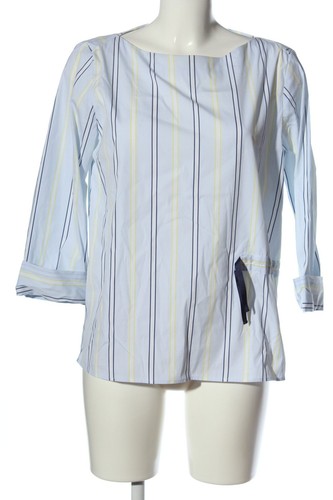 1863 BY ETERNA Blusa caída Mujeres Talla EU 38 azul-blanco-amarillo pálido - Imagen 1 de 5