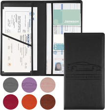 1Pack Car Registration and Insurance Holder,Car Document Holder for Cards Licens