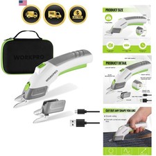 Cordless Electric Scissors with 2 Blades, 4V ...