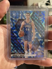 2024-25 Panini Mosaic - Rookies Nikola Topic #242 Reactive Blue Mosaic Prizm...