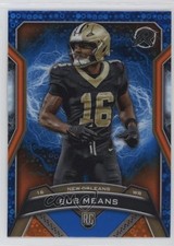 2024 Topps Resurgence Rookies Blue & Orange Spark Refractor Bub Means #167 10vb
