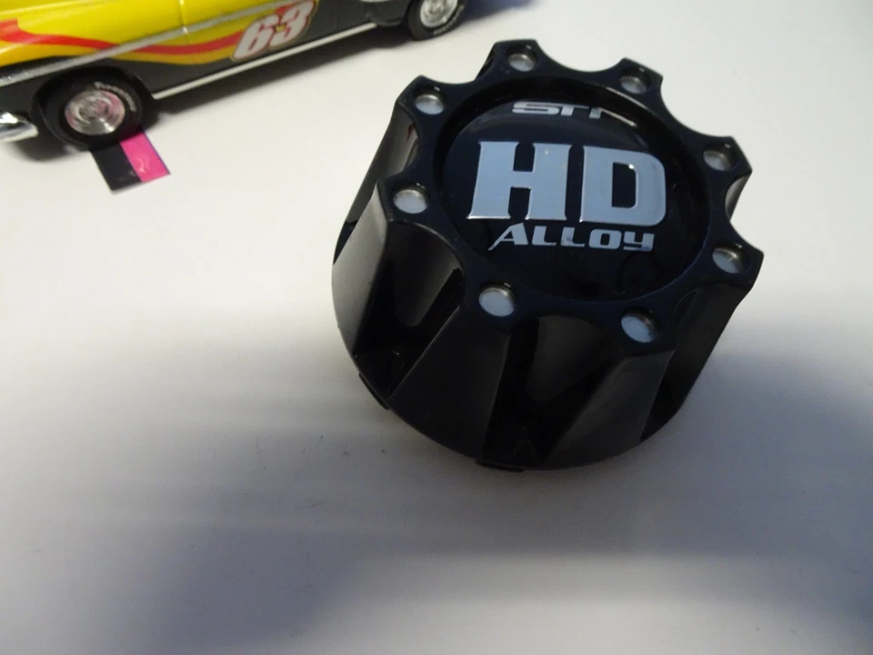 Tapa central de rueda personalizada gruesa negra STI HD ALLOY # 311139, S1101-02 Foto 2 de 3