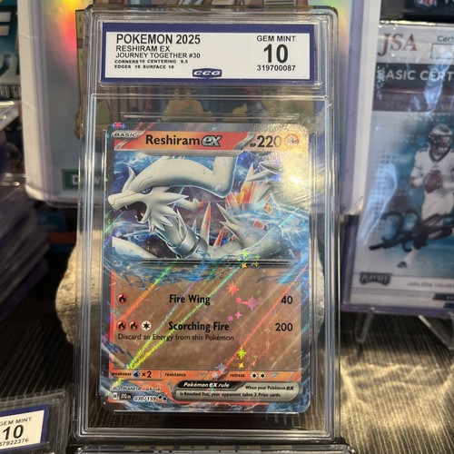 Pokemon Reshiram Ex Journey Together 30/159 Gem Mint 10 🔥🔥🔥