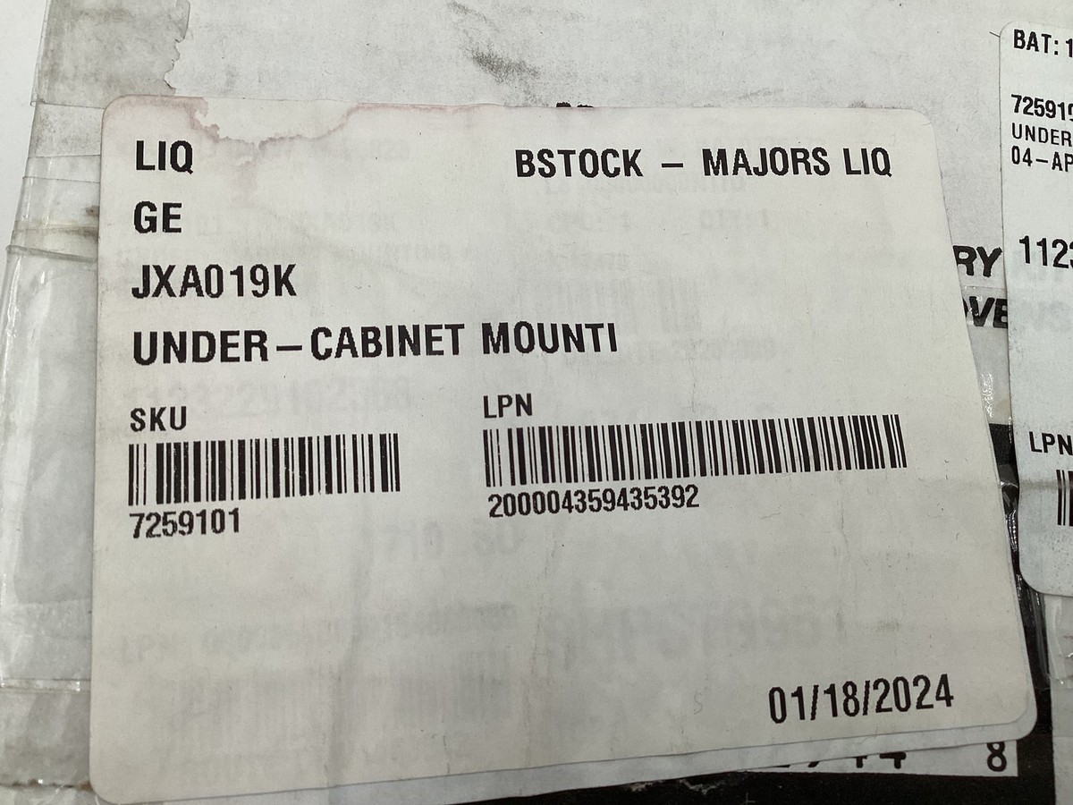 JXA019K GE New Under-Cabinet Mounting Accessory Kit Microwave | eBay