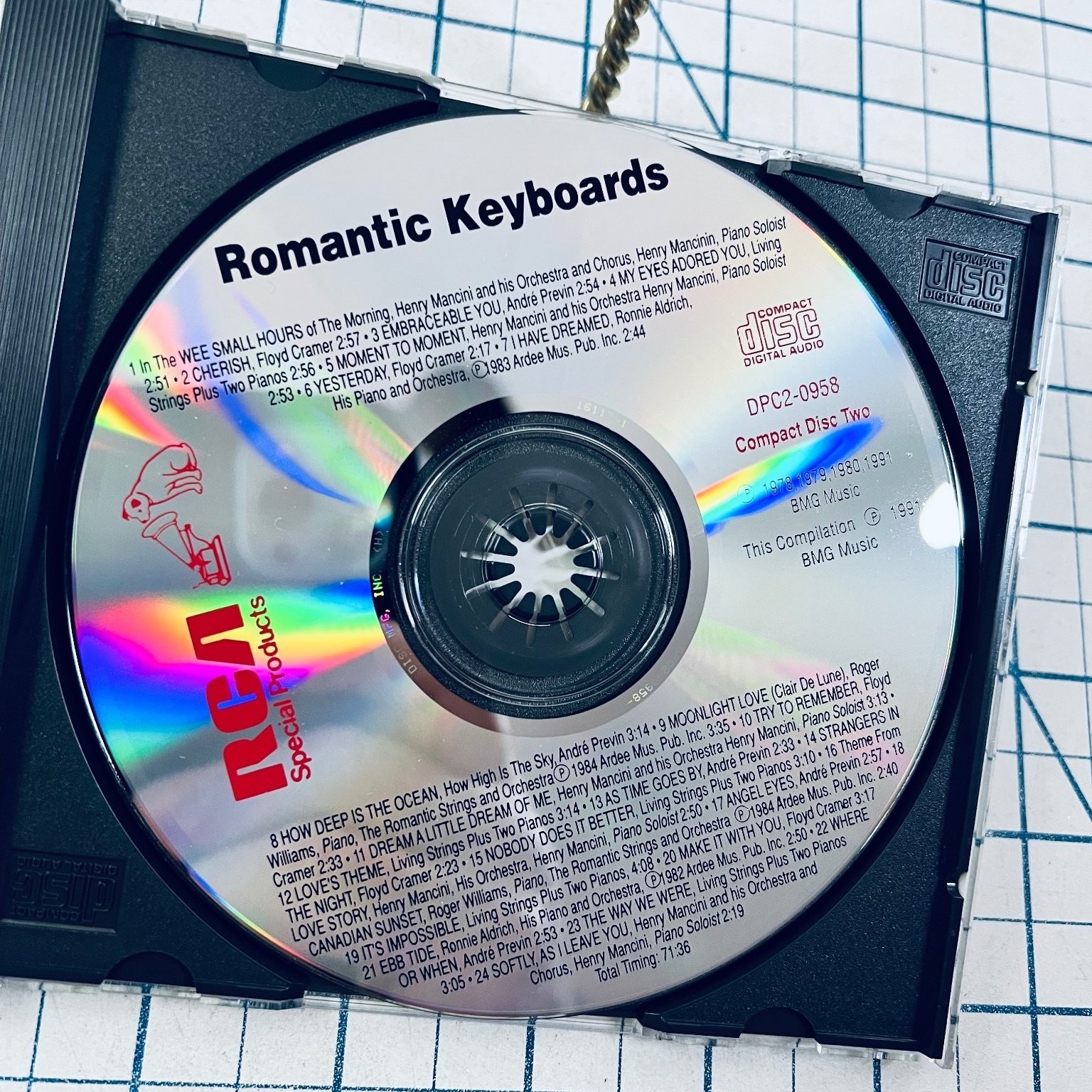Romantic Keyboards CD 1991 RCA Special Products Easy Listening Piano Compilation foto 4