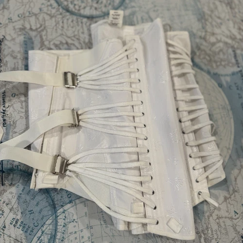 Freeman Women's Lumbosacral Corset Back Brace Support White 523 48 Lace USA - Picture 18 of 20