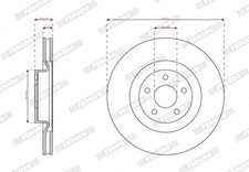 FERODO Bremsscheibe belüftet vorne für Ford Focus IV Turnier Kuga III HP DFK