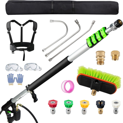 #ad 24 FT Telescoping Pressure Washer Wand with Pressure Washer Extension WandGutte $187.90