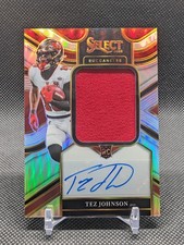 2025 Panini Select Tez Johnson RC /249 Jumbo  Signature Swatches #JRS-TJN Bucs