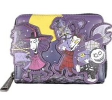 Nightmare Before Christmas Glow In The Dark Hardtag Loungefly Wallet Brand NWT