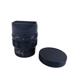 Aluminum Square Lens Hood w/ Metal Cap for Voigtlander 35/50mm f/1.2 II E-mount