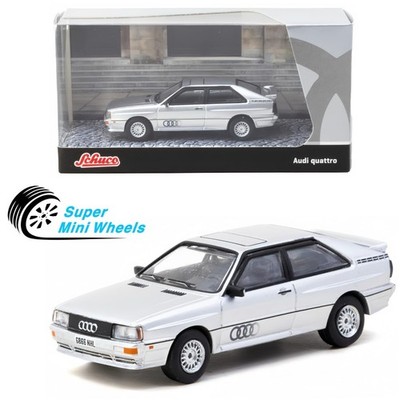 Tarmac Works 1:64 Audi Quattro   Silver - Tarmac Works