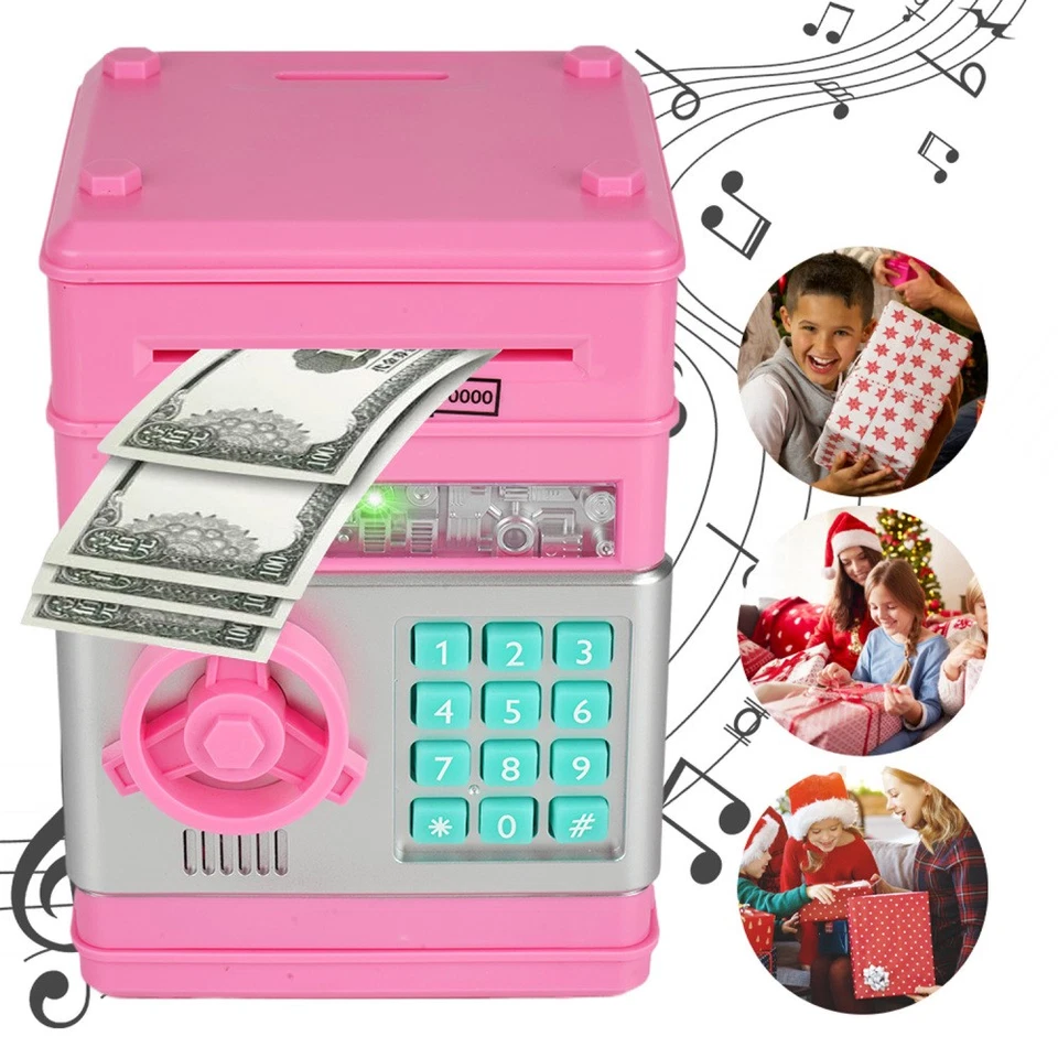 Elektronische ATM Spardose Geldautomat für Kinder Euro Münzen Sparschwein - Bild 3 von 4