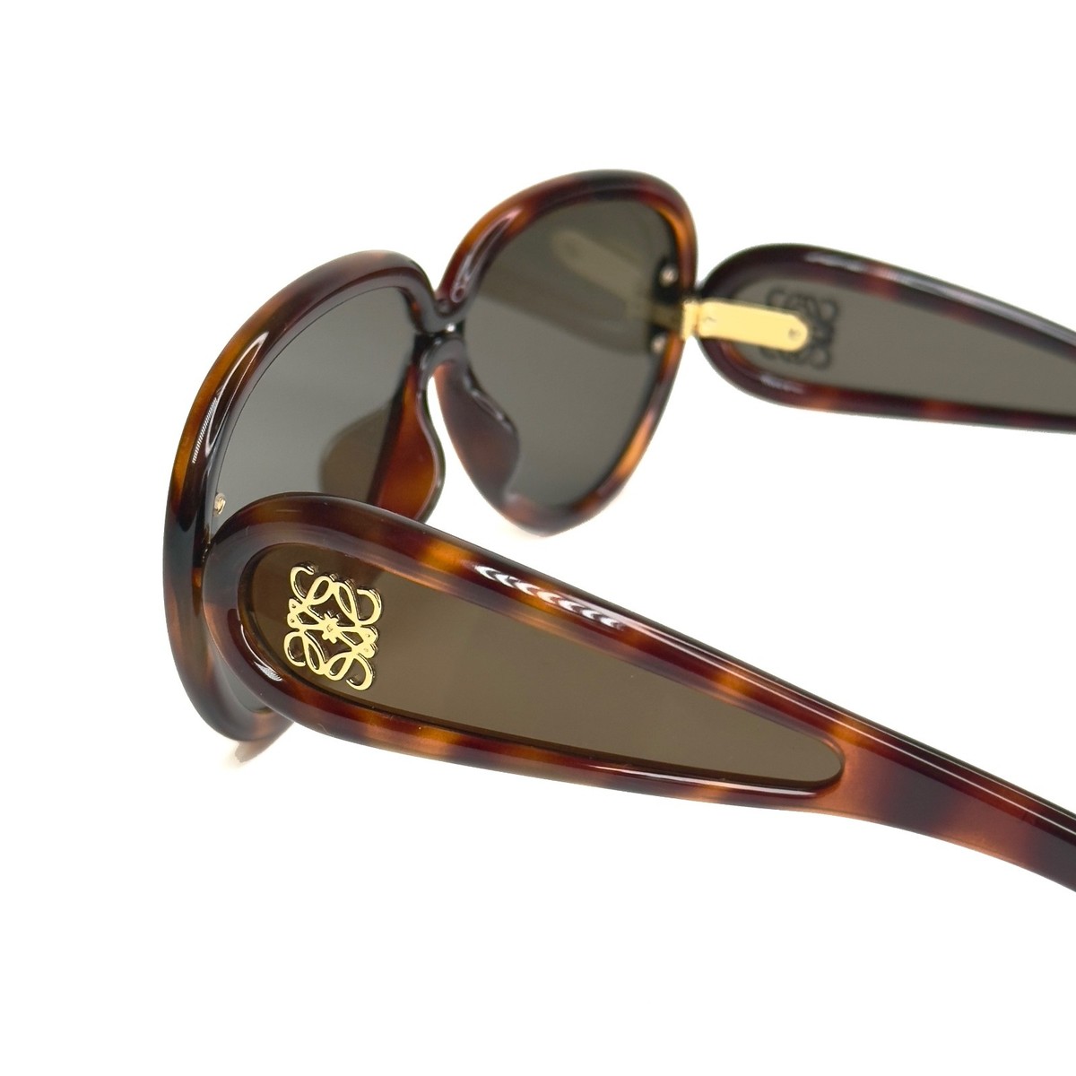 極美品　LOEWE アナグラム　サングラス　べっ甲　a625 Loewe Anagram Acetate Square Sunglasses - Bergdorf Goodman