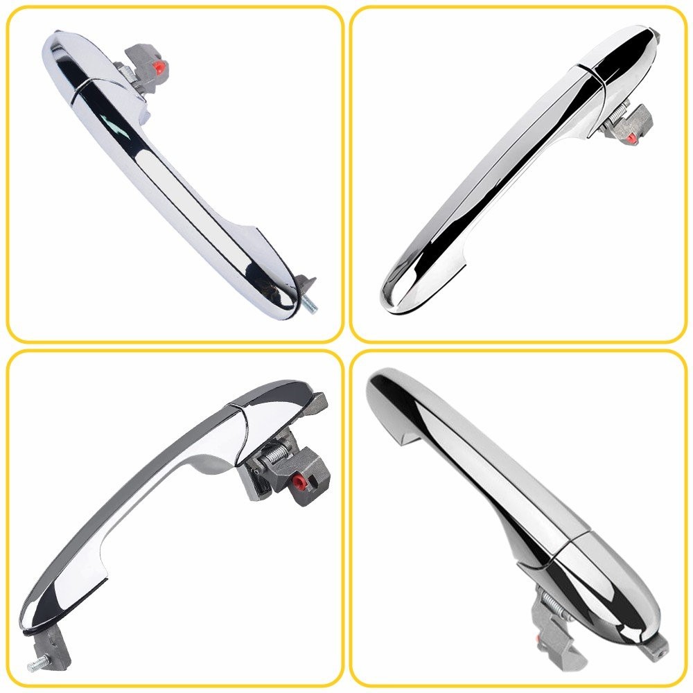 Front Exterior Chrome Outside Door for 500 Handle Fiat RH Passenger Side thumbnail 7