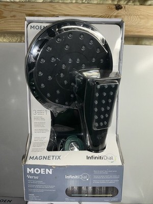 MOEN Verso Magnetix 8-Function 7  Showerhead w Handshower Matte Black 220C2BL