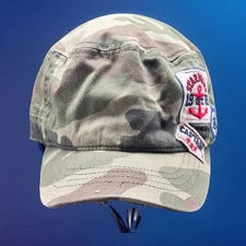Children’s Place Camo Hat Patches Embroidered Nautical Captain Size 3T-4T