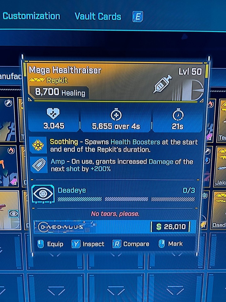 Ruby God Rool Bl4 Borderlands 4 BOUNTY PACK 1 DLC GOD ROLL GEAR BL4 ITEMS, WEAPONS PC-PS ...