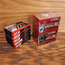 5  10 Pack TDK D90  Superior D90 Normal Bias Type I Blank Audio Cassette Tapes
