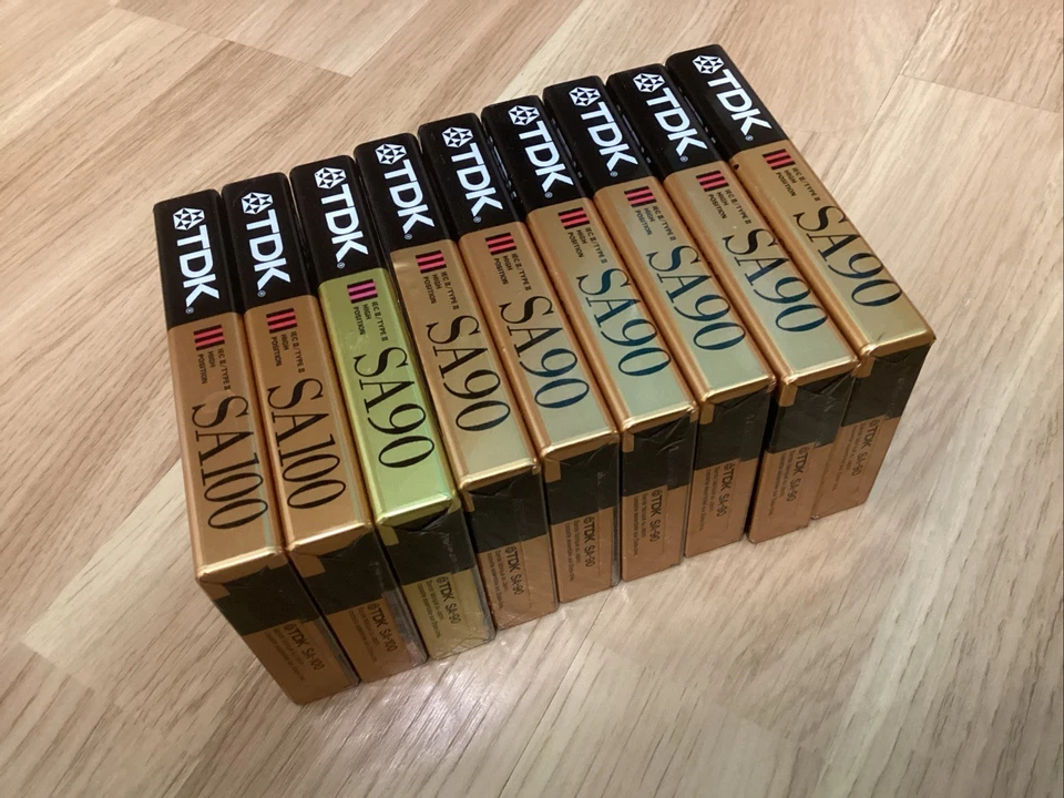Lot TDK SA90, 9 cassettes, SA90 , SA100 - Image 3 of 4