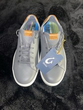 OluKai Wai'alae Men's Leather Golf Shoes in Stone/Size 9