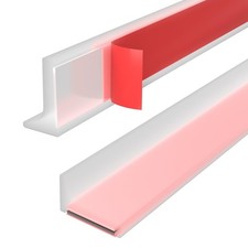 Shower Threshold Water Dam Guard - Self-Adhesive Silicone 39inch, Transparent