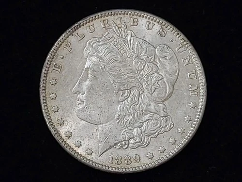 1889 Morgan Silver Dollar About Uncirculated NICE!