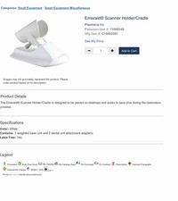 Planmeca Emerald Scanner Cradel 15682501