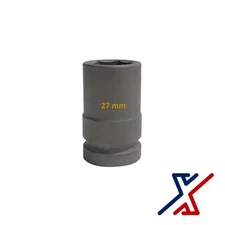 27 mm x 1" Drive, 6 Point Deep Impact Socket, Spindle Axle Nut by X1 Tools