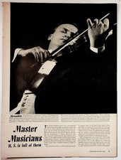 Vintage Master Musicians Magazine Article Yehudi Menuhin Rubinstein 1930s