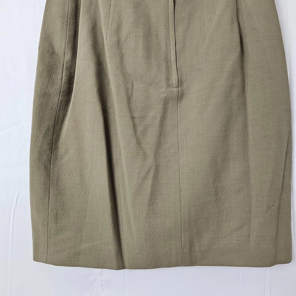 Vintage Calvin Klein Wool Pencil Skirt Womens Size 6 Made in USA Above the Knee - Image 3 of 4