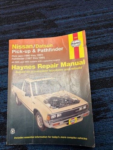 Haynes 72030 Repair Manual for Datsun Nissan Pick-up & Pathfinder 1980 thru 96