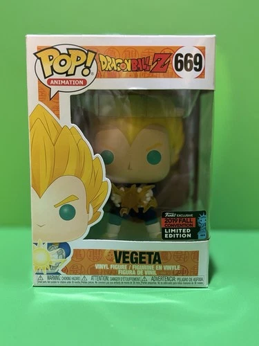 Funko Pop! Dragon Ball Z Vegeta #669 2019 NYCC Exclusive Sticker
