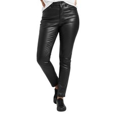 Express Pants Skinny Faux Leather Black High Rise Womens Size 4 Modern Chic