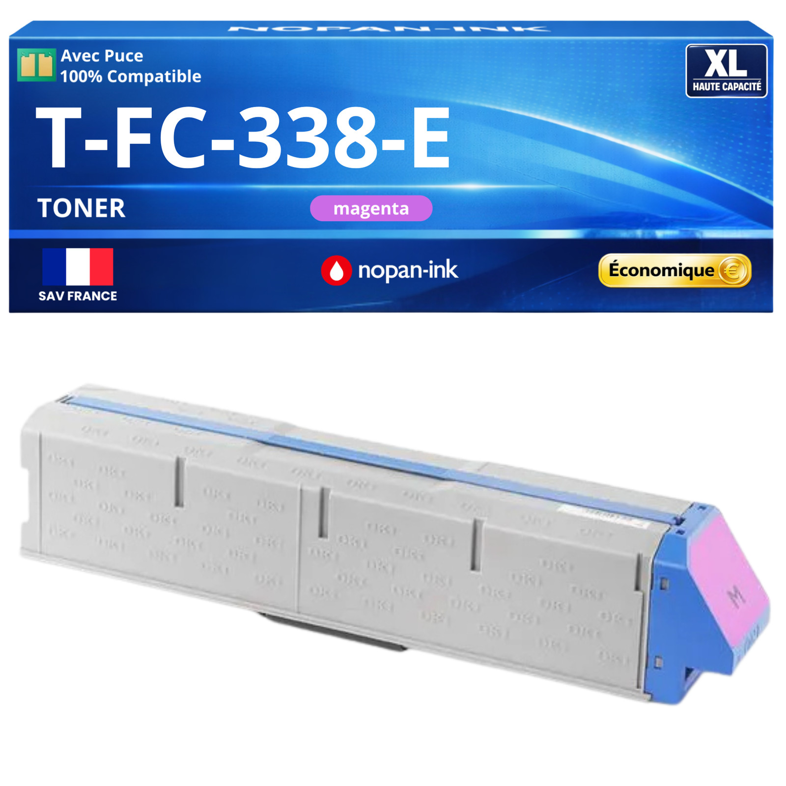 Toner Cyan pour OKI 931 compatible 45536415 avec puce électronique de précision 24000 pages
