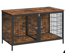 Dog Crate Furniture for 2 Dogs, 43.3" Dog Kennel with Removable Divider, New