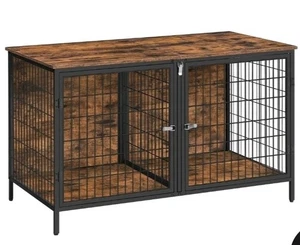 Meubles de caisse pour chiens 2 Les chiens, 43.3" Kennel de chien avec séparateur amovible, nouveau