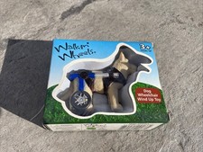 WALKIN' WHEELS WHITE DOG WHEELCHAIR WIND UP TOY Open Box