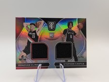 2024-25 Panini Totally Certified Donovan Clingan- Stephon Castle RC Dual Relic