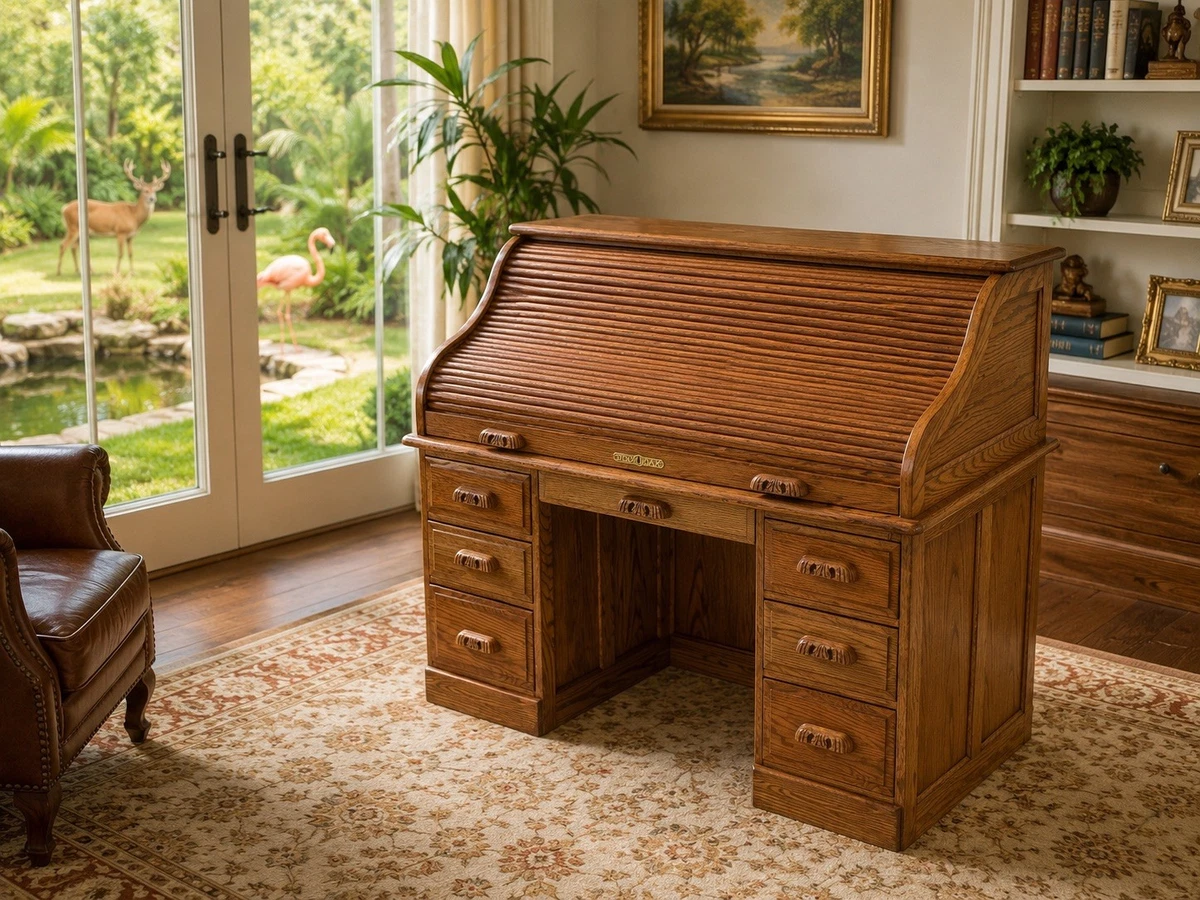 Antique Roll Top Desk for sale | eBay